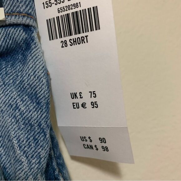 Abercrombie & Fitch The 90s Straight Ultra High Rise Jeans size 28 short - Picture 5 of 7